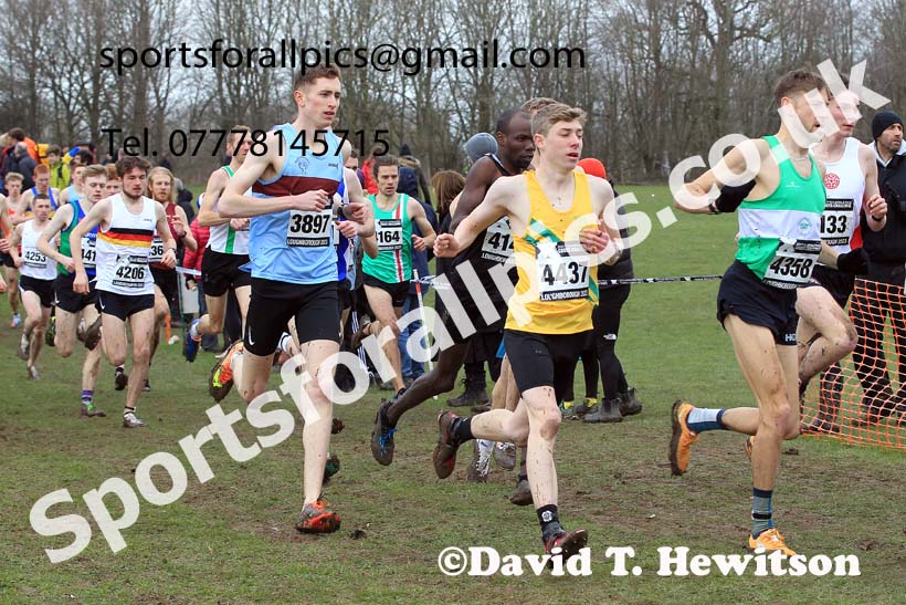 Senior Mens 2023 UK CAU Inter Counties Cross Country Champs, Prestwold Hall, Loughborough. Photo: David T. Hewitson/Sports for All Pics